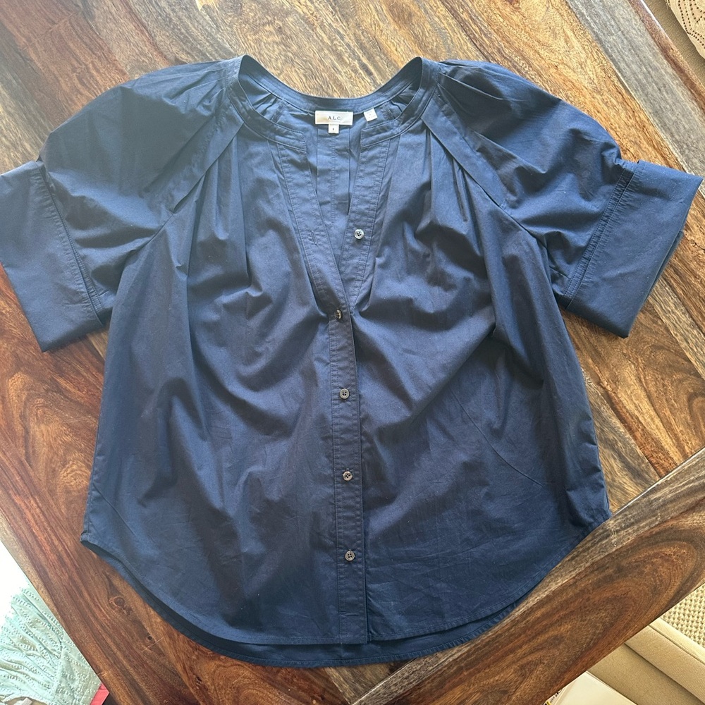 A.L.C. navy blouse sz 8